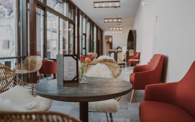 Lobby des Burghotels Schlaining