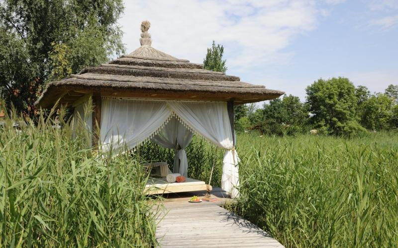 Kabane im Garten der VILA VITA Pannonia