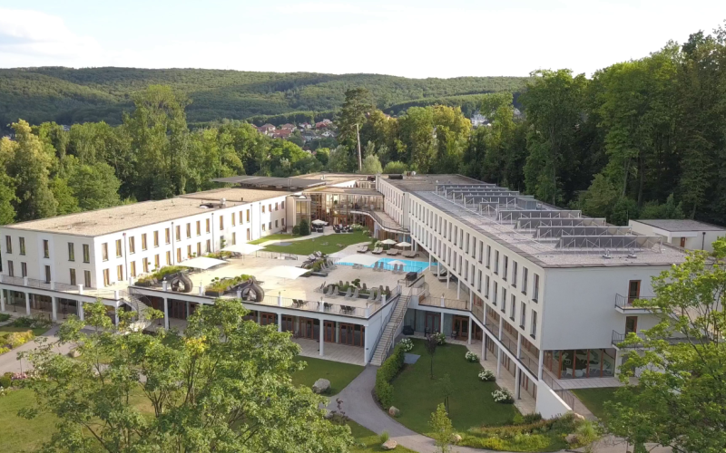 Aussenansicht im Hotel Schlosspark Mauerbach
