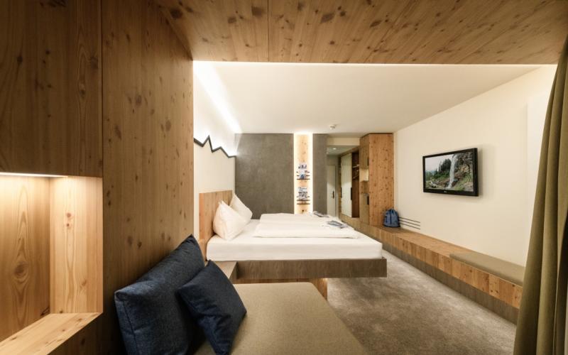 Beispiel eines Doppelzimmers im Dips and Drops Hotel