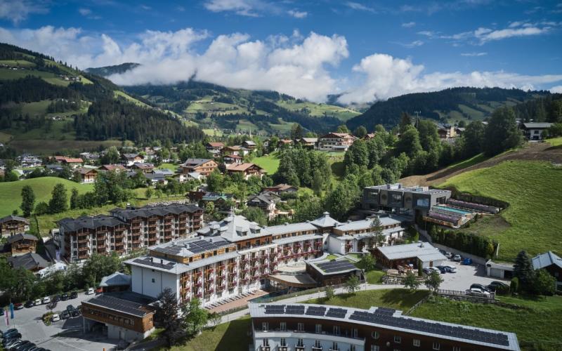Aussenansicht des Sporthotels Wagrain