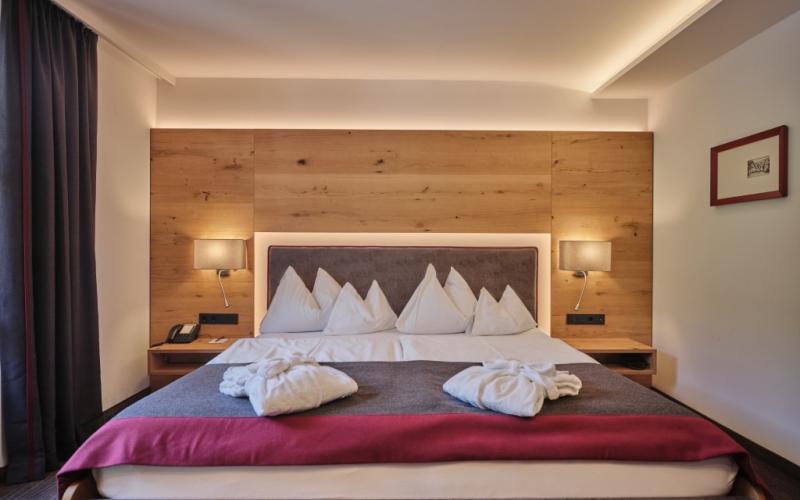 Beispiel eines Doppelzimmers im Sporthotel Wagrain