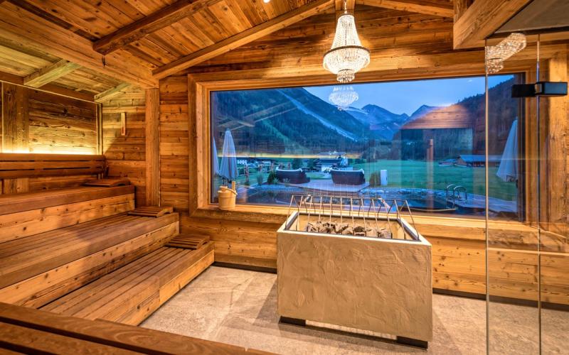 Aussensauna des Alpinhotels berghaus spa