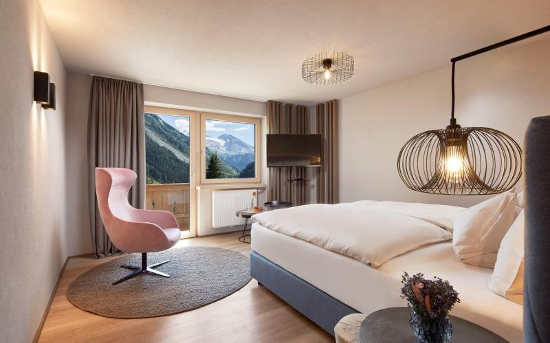 Beispiel eines Doppelzimmers im Adler InnTyrol Mountain Resort