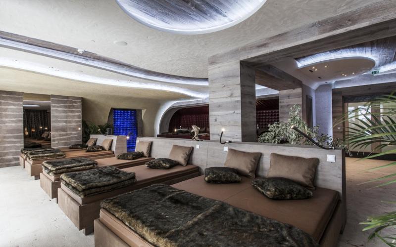 Ruheraum mit Wasserbetten im STOCK Resort