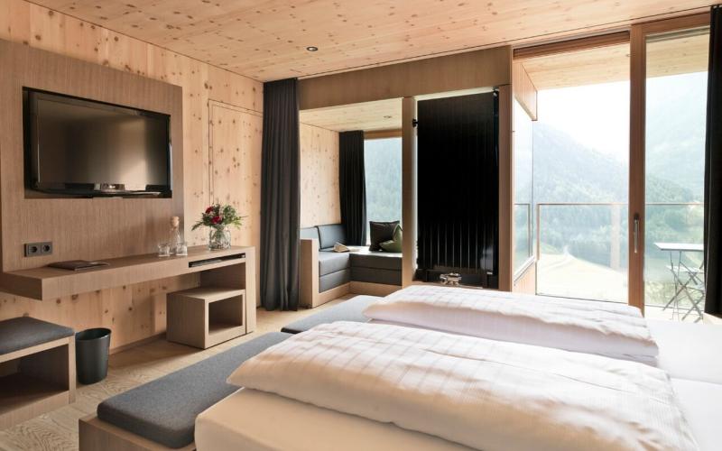 Beispiel eines Doppelzimmers im Gradonna Mountain Resort