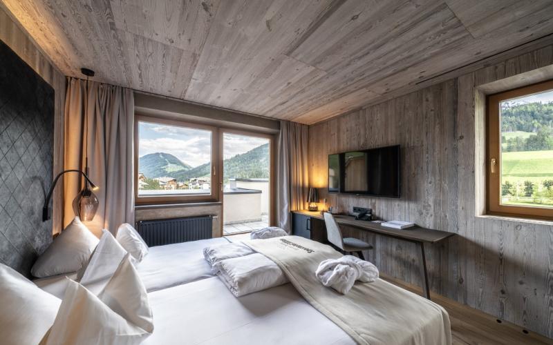Beispiel eines Doppelzimmers in der Dolomiten Residenz Sporthotel Sillian