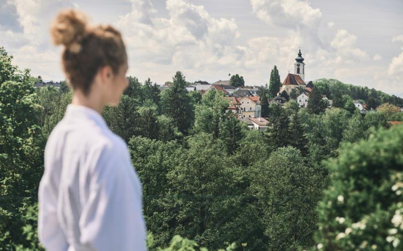 Ausblick vom EurothermenResort Bad Hall Hotel Miraverde in die Umgebung