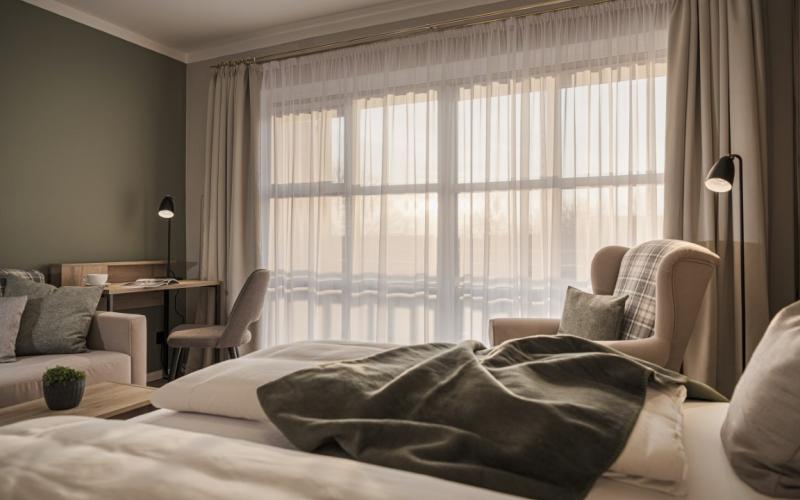 Ein Doppelzimmer basic im MY MAYR MED Resort