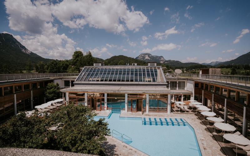 Outdoor-Pool im Hotel Die Wasnerin