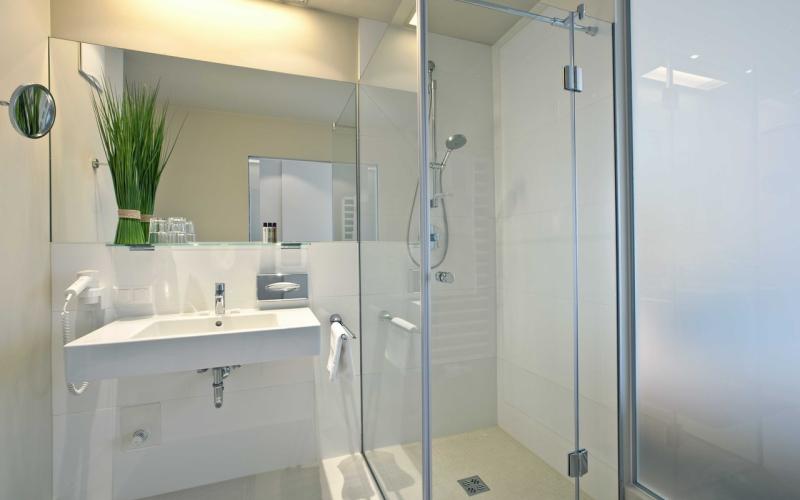 Beispiel eines Badezimmers im Seehotel Dr. Jilly 
