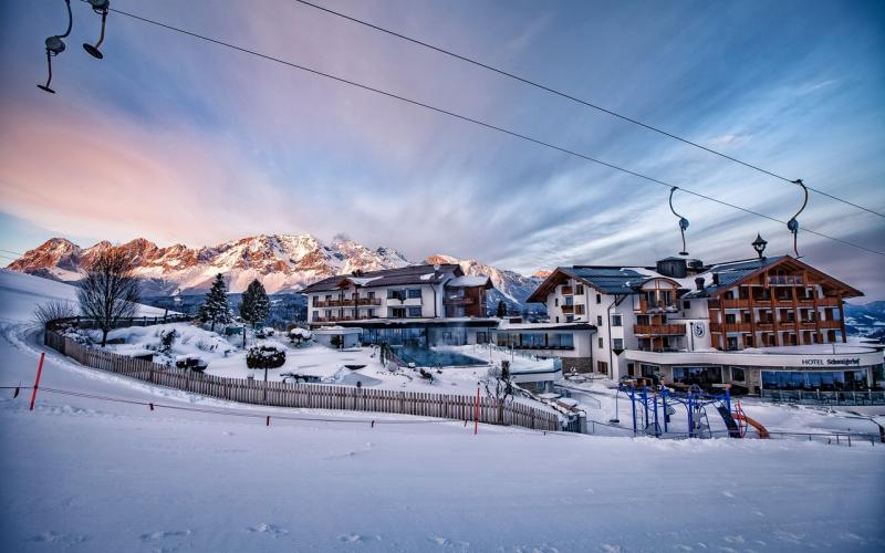 Hotel Schwaigerhof Stimmung Winter Aussenansicht