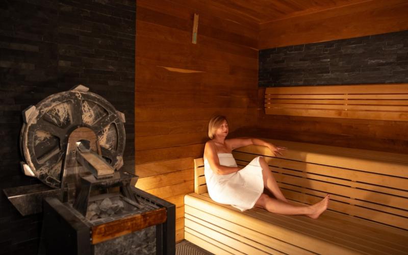 Sauna im Saunabereich des Hotels Zdravilisce Lasko