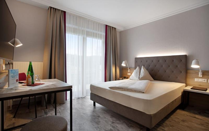 Beispiel eines Genießer-Einzelzimmers im Kurhotel Moorbad Bad Großpertholz