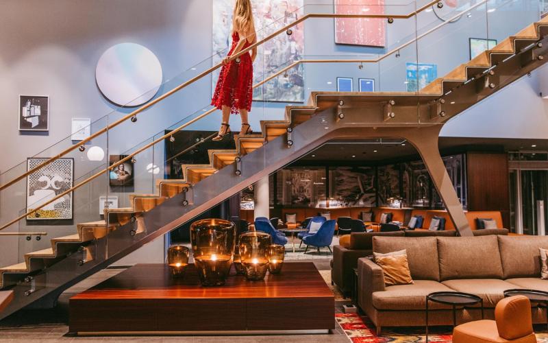 Lobby des Andaz Hotel Vienna