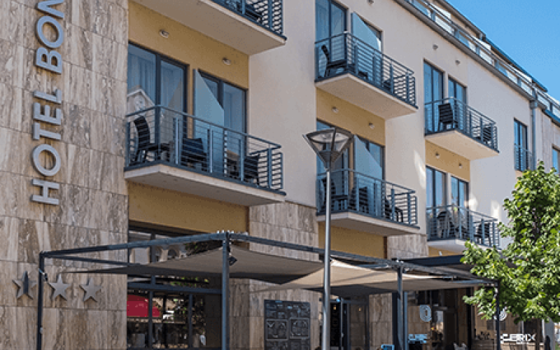 Aussenansicht des Hotels Bonvital in Heviz