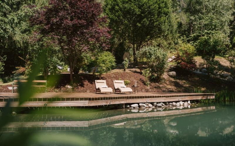Aussenbereich im Sommer im Hotel miaflor
