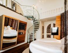 Beispiel eines Doppelzimmers mit Galerie im Hotel Bergergut