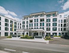 Aussenansicht der Vorderseite des Hotel Grand Elisabeth