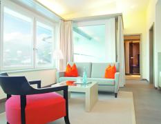 Beispiel eines modernen Einzelzimmers im Parkhotel Igls