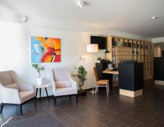Empfangsbereich im Boutique Seehotel Erla