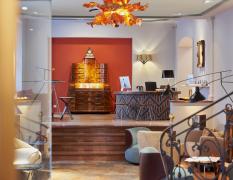 Lounge und Rezeption des Hotels und Villa Auersperg Salzburg