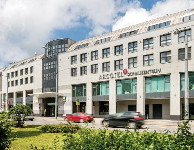 Aussenansicht des ARCOTEL Donauzentrum