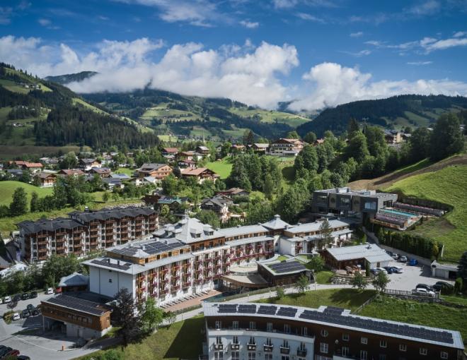 Aussenansicht des Sporthotels Wagrain