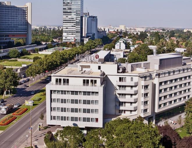 Luftbild des ARCOTEL Kaiserwasser