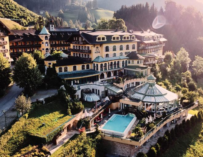 Aussenansicht des Hoteldorfes Pichlmayrgut