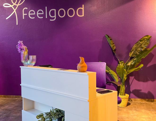 Ansicht des Empfangsbereiches im Feelgood Schwarzach